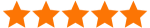 Five orange stars representing high patient ratings for Ivory Dental Implant Center's services and friendly atmosphere.